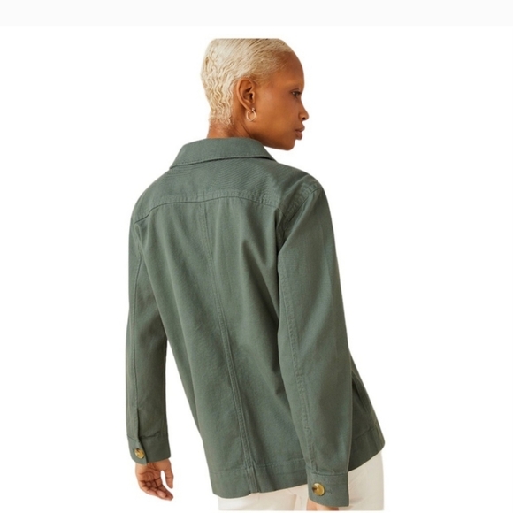 Free Assembly Green Surplus Shirt Jacket Size Women's XXL NEW - Picture 2 of 11